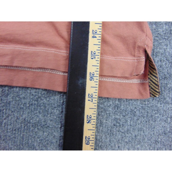 Billy Reid Polo Shirt Mens XL Rust Orange Short Sleeve Pocket Cotton Casual - Picture 5 of 8